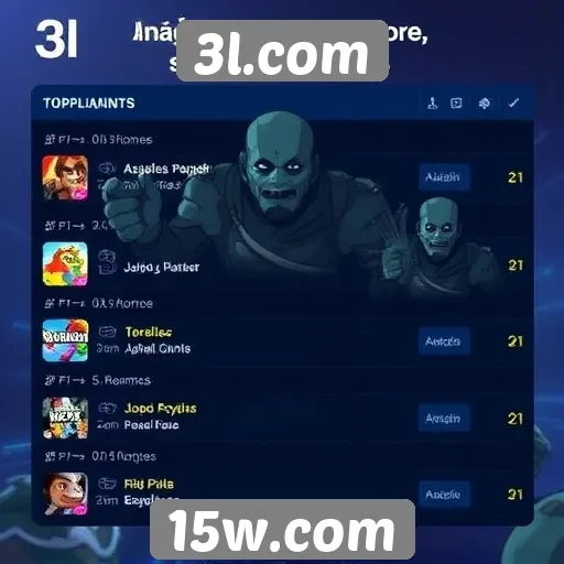 Análise dos jogos mais populares em 3l.com